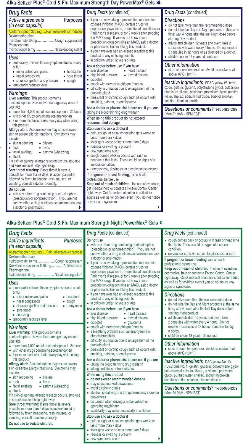 ALKA-SELTZER Plus Severe Cold & Flu