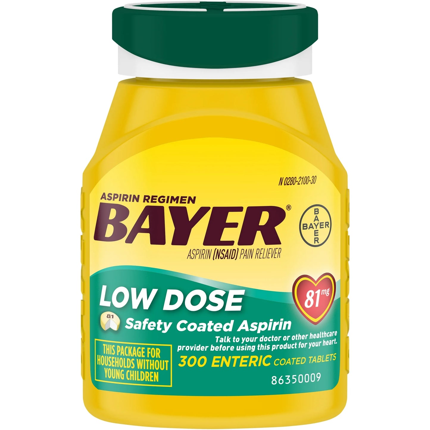 Bayer Low-Dose Aspirin 81mg 300 count